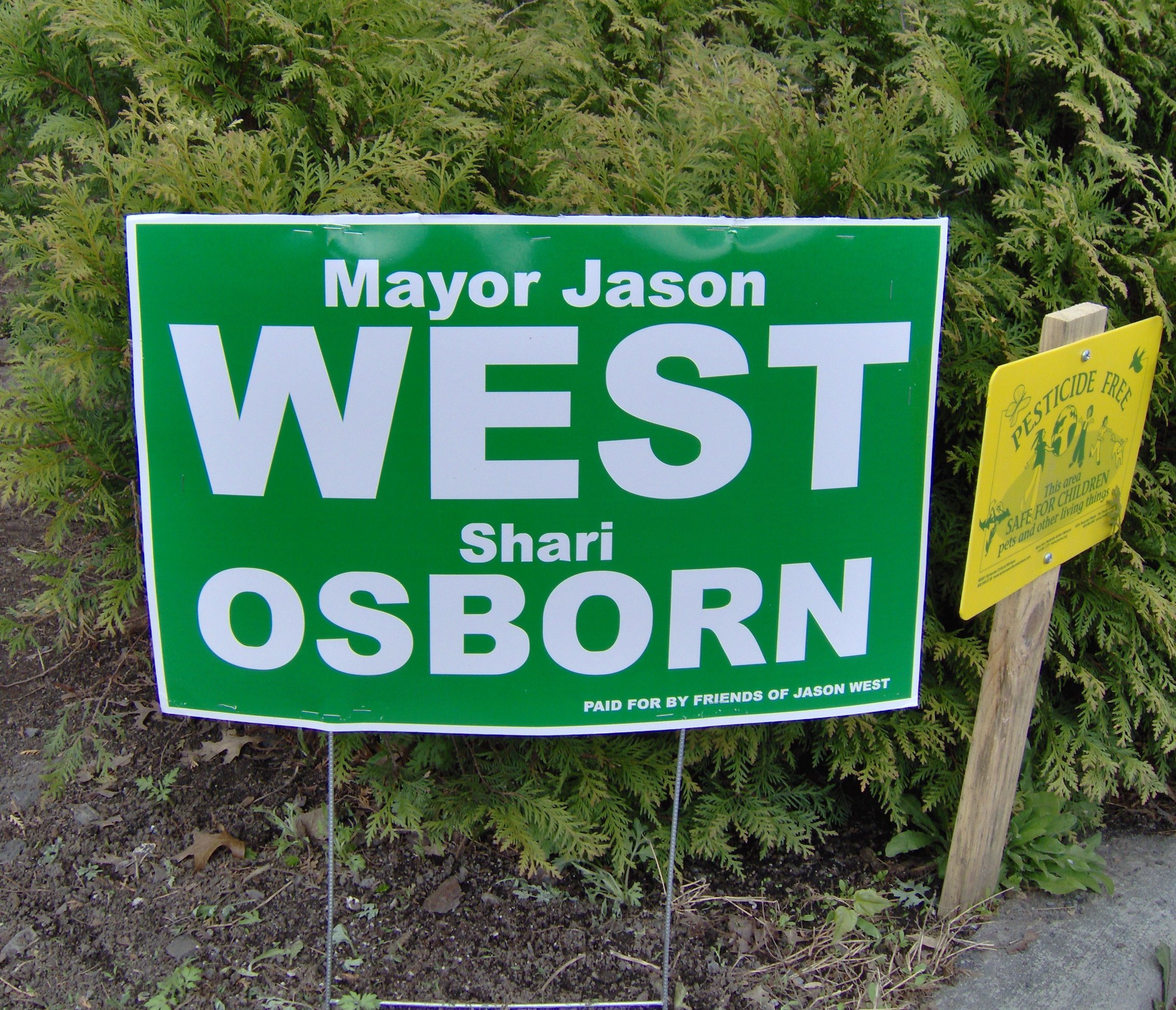 Jason West Lawn Sign