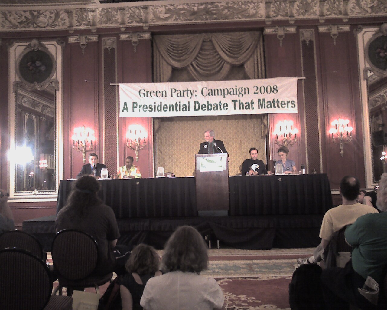 Jesse Johnson, Cynthia McKinney, MC Rich Whitney, Kent Mesplay, Kat Swift